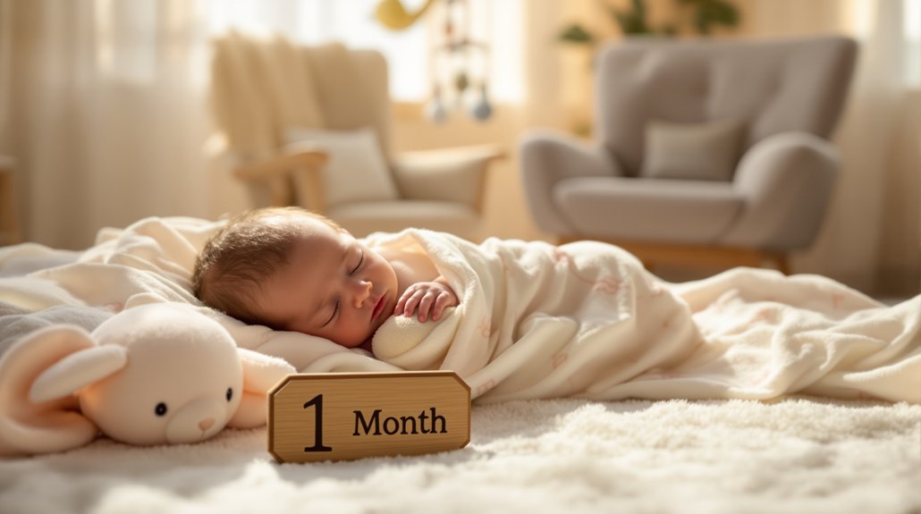 les jalons du premier mois de bébé