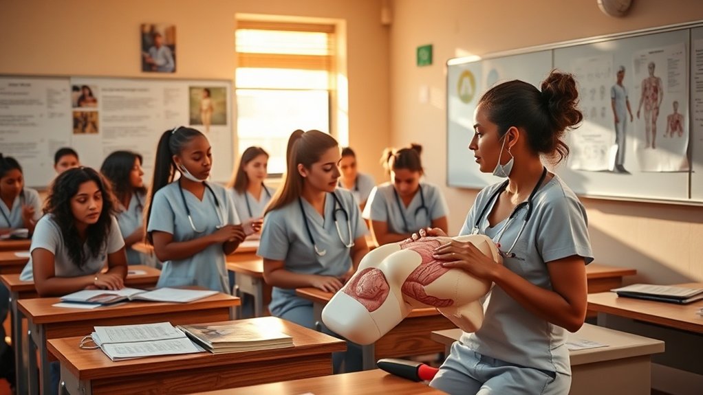 éducation et qualifications en soins infirmiers