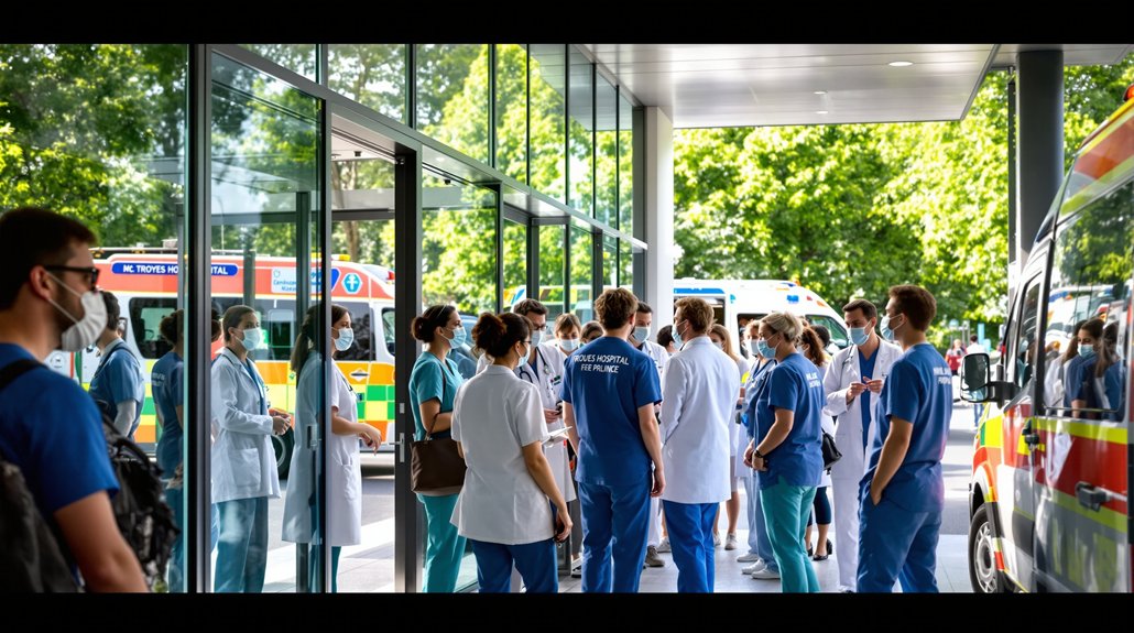 spécialités et emplois de l'hôpital de Troyes