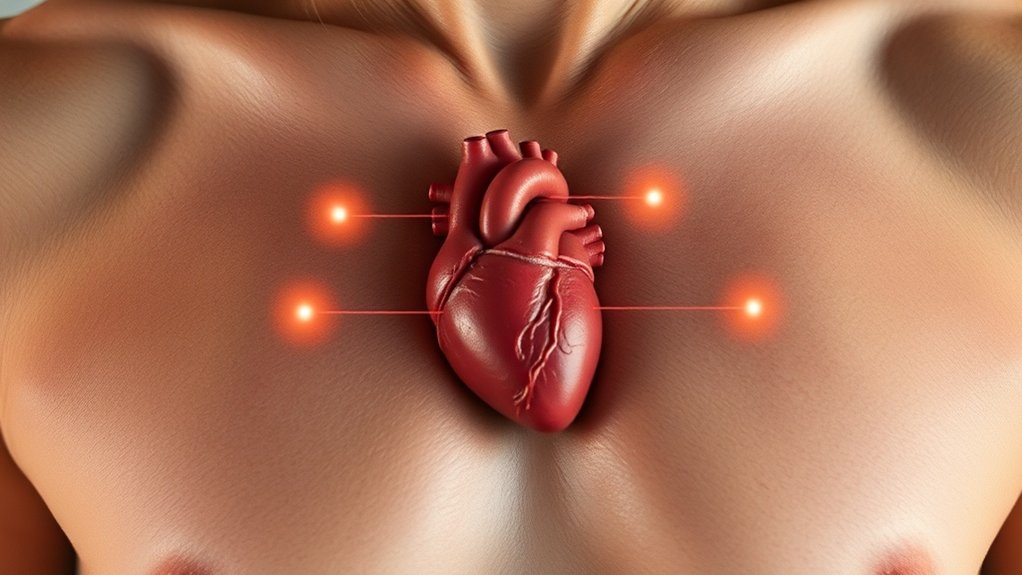 Sites anatomiques de l'auscultation cardiaque