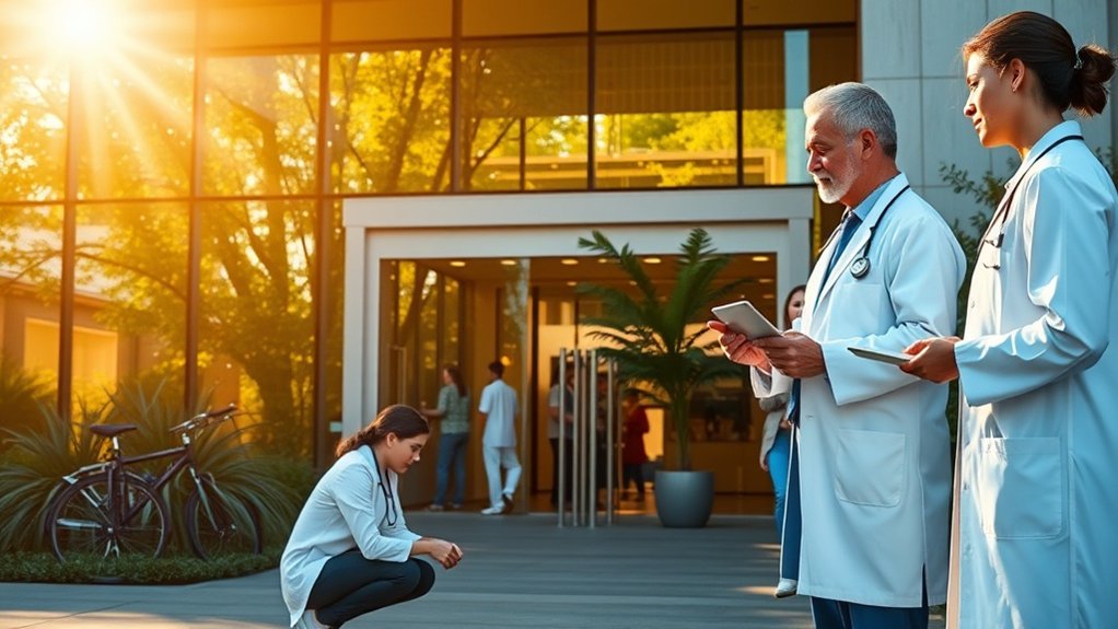 professionnels de santé divers collaborant