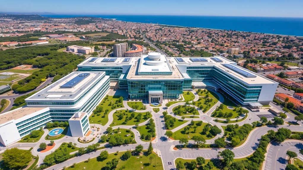 détails de la disposition stratégique du campus